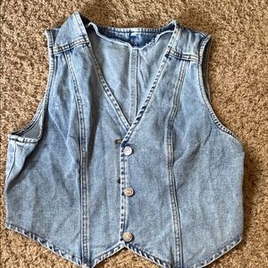 Light Blue Denim Vest